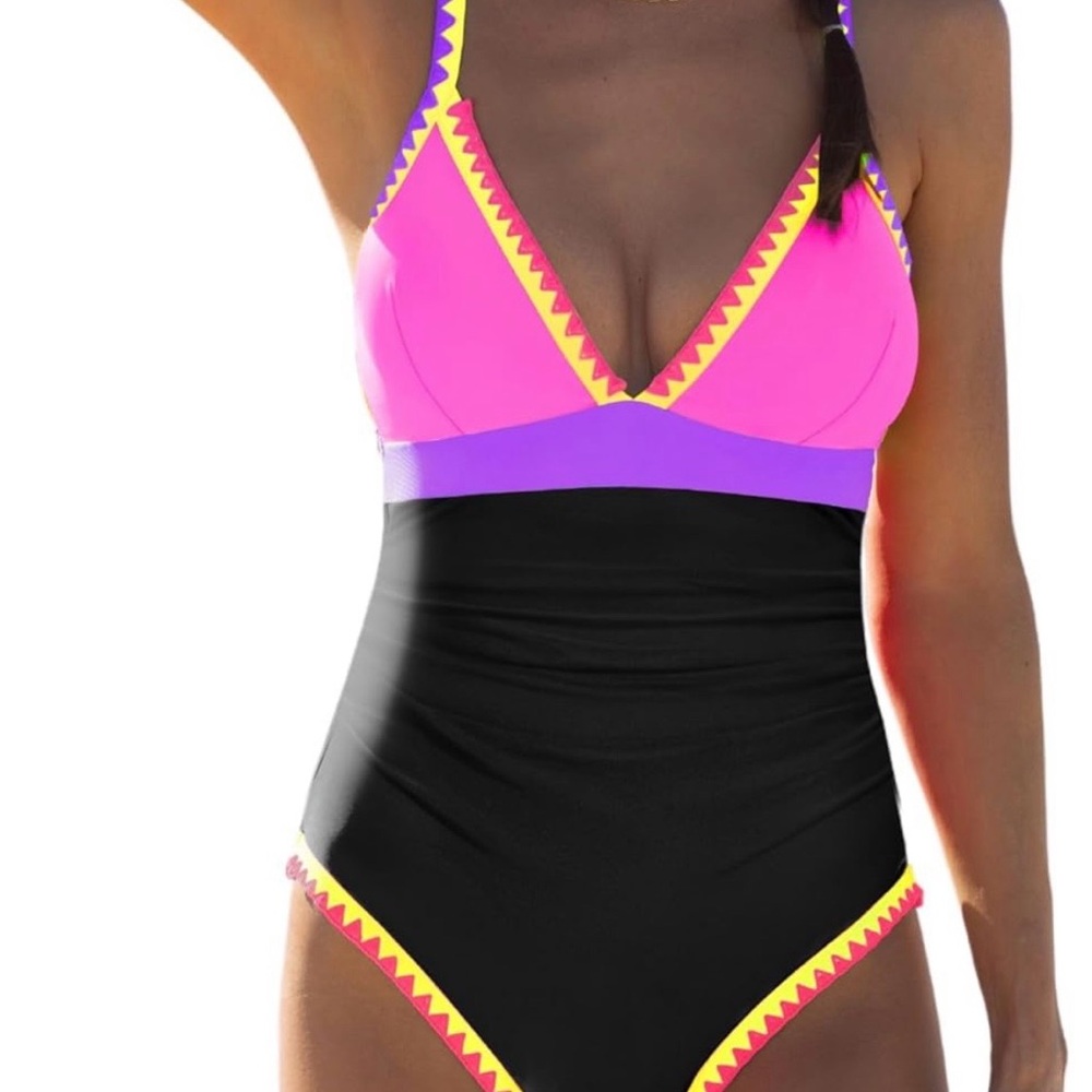 popvil One Piece Swimsuit 2025 Tummy Control Women Bathing Suit Shapewear